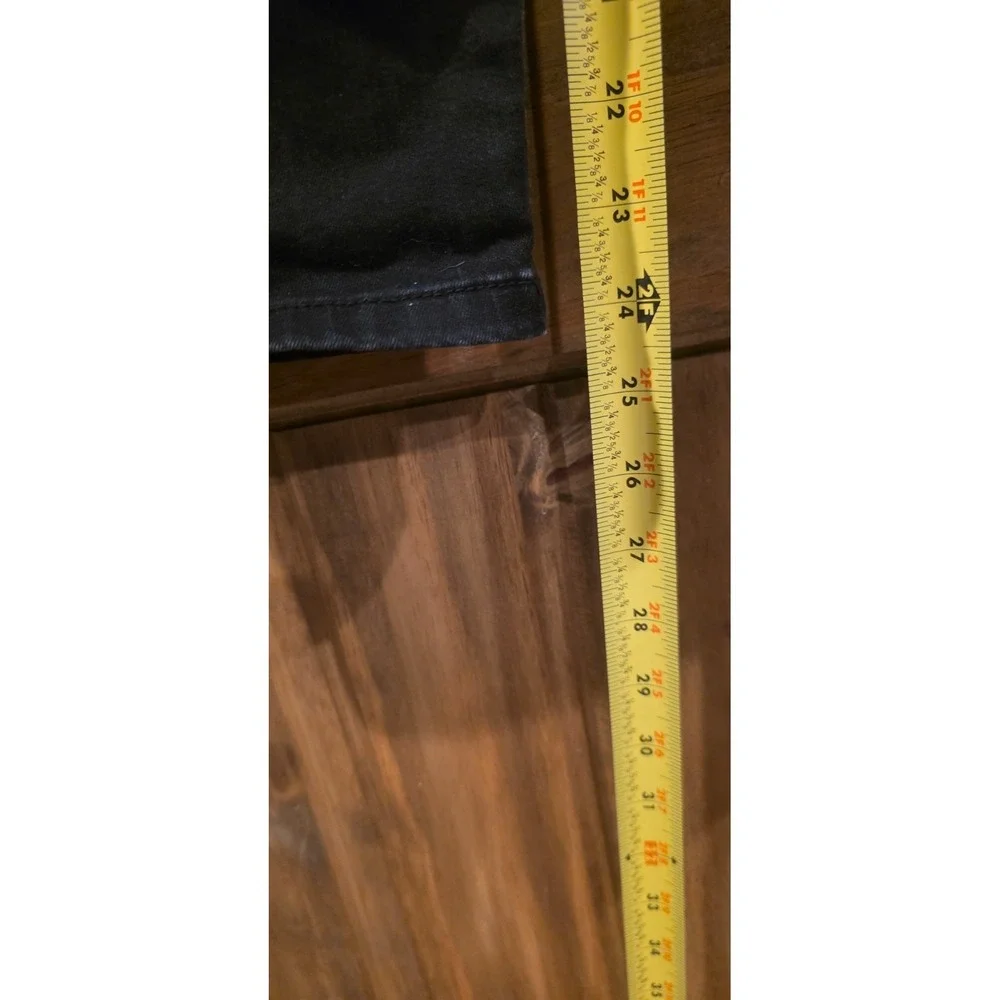 Kut From The Kloth Cropped Jeans Womens 14 Black Dark Wash Denim 5 Pocket Design - Picture 5 of 5
